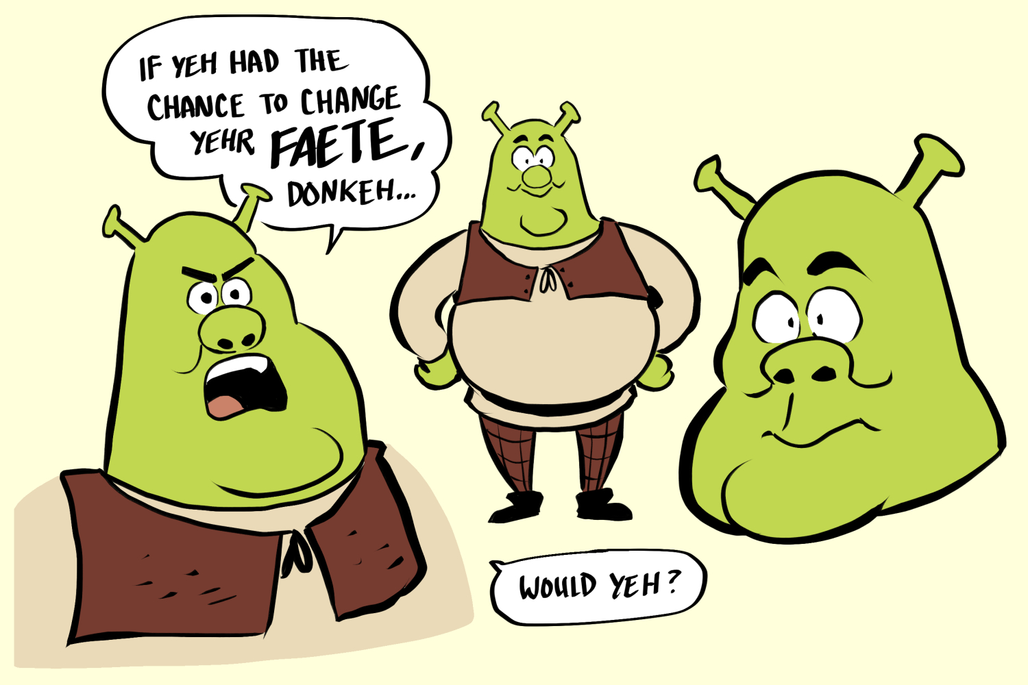 Darn it i always draw the ears too high and make him look like a funny lil alien